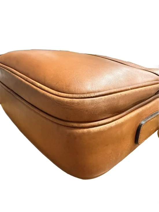 Gucci Leather Crossbody Bag with Sherry Web and Leather Strap - Picture 8 of 16